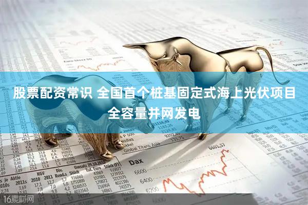 股票配资常识 全国首个桩基固定式海上光伏项目全容量并网发电